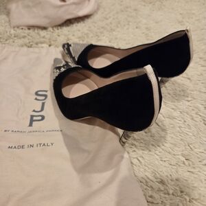 SJP by Sarah Jessica Parker Black and Silver Heels